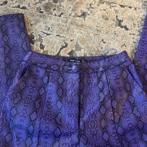 Purple zebra pants : fun pants